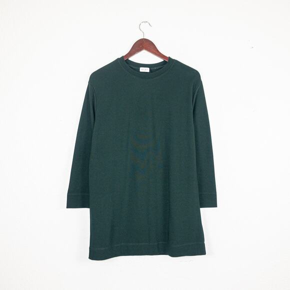 LESET $210 Rio Oversized crewneck Tunic in forest green size XS - Picture 2 of 7